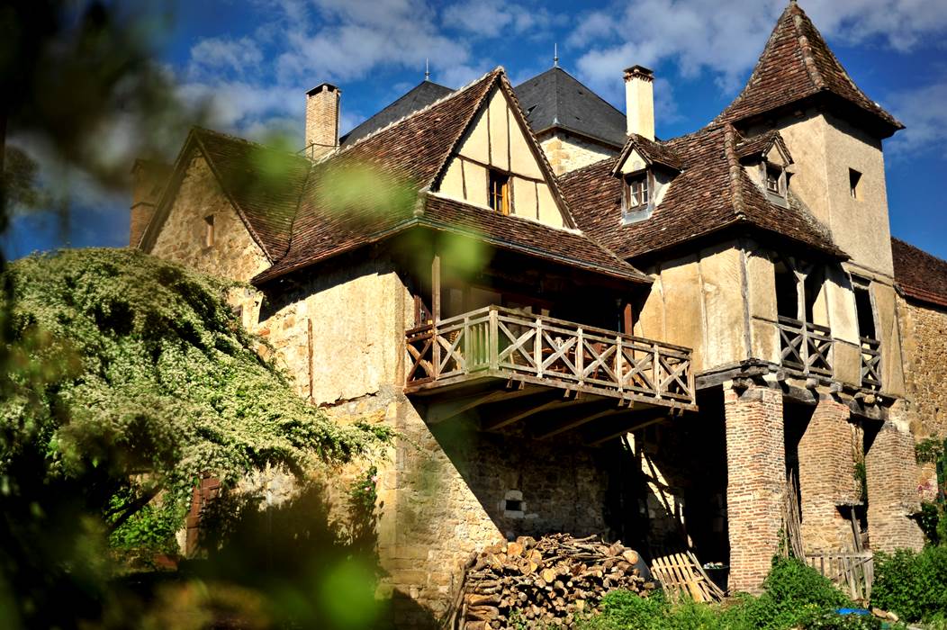 Gîte La Loggia  Vue côté Dordogne