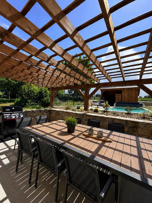 Gîte le Granit des Champs Mainsat Creuse - Piscine et Terrasse