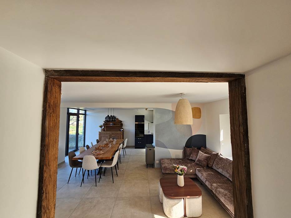 Gîte le Granit des Champs - Mainsat - Salle à manger Salon