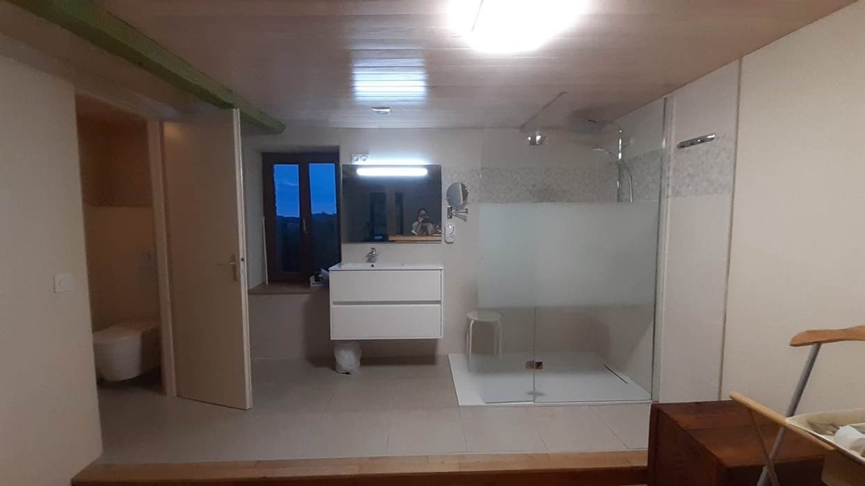 Chambre Paul rebeyrolle - espace optimisé - espace sanitaire ouvert sur la Chambre - rénovation juin 2021-gallery