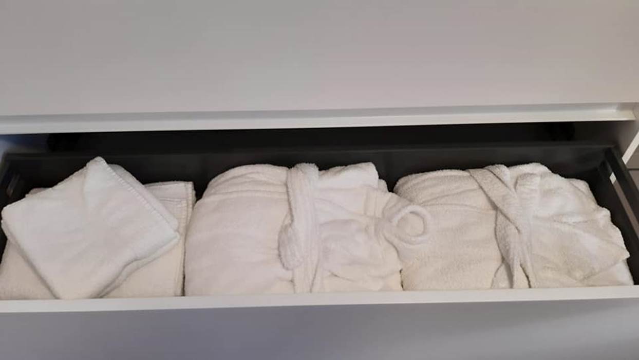 Serviettes de toilettes - peignoirs - espace sanitaire - Le Ranch des Lacs - rénovation 2021-gallery