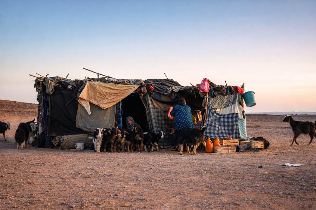Regroupement des chèvres dans un campement nomade (1)-gallery