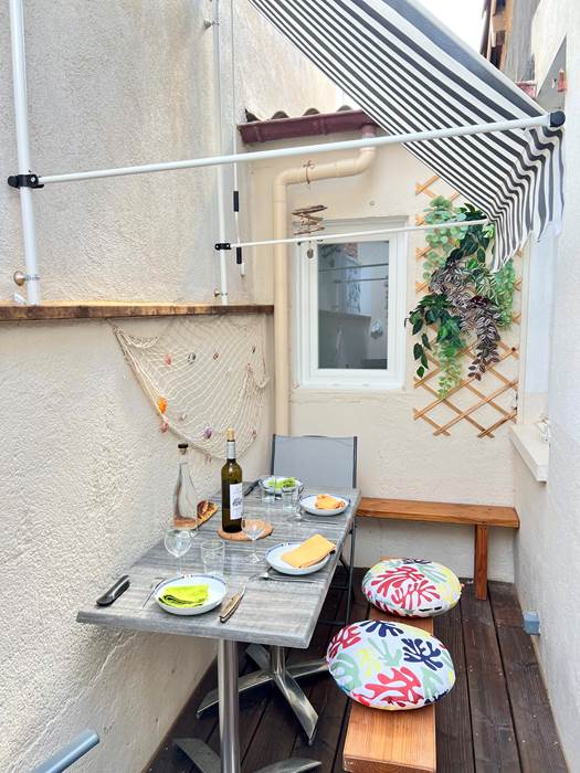 Patio cosy à Pescad’Home Valras-Plage