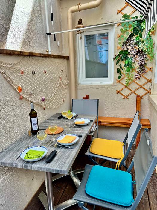 Patio  cosy à Pescad’Home Valras-Plage