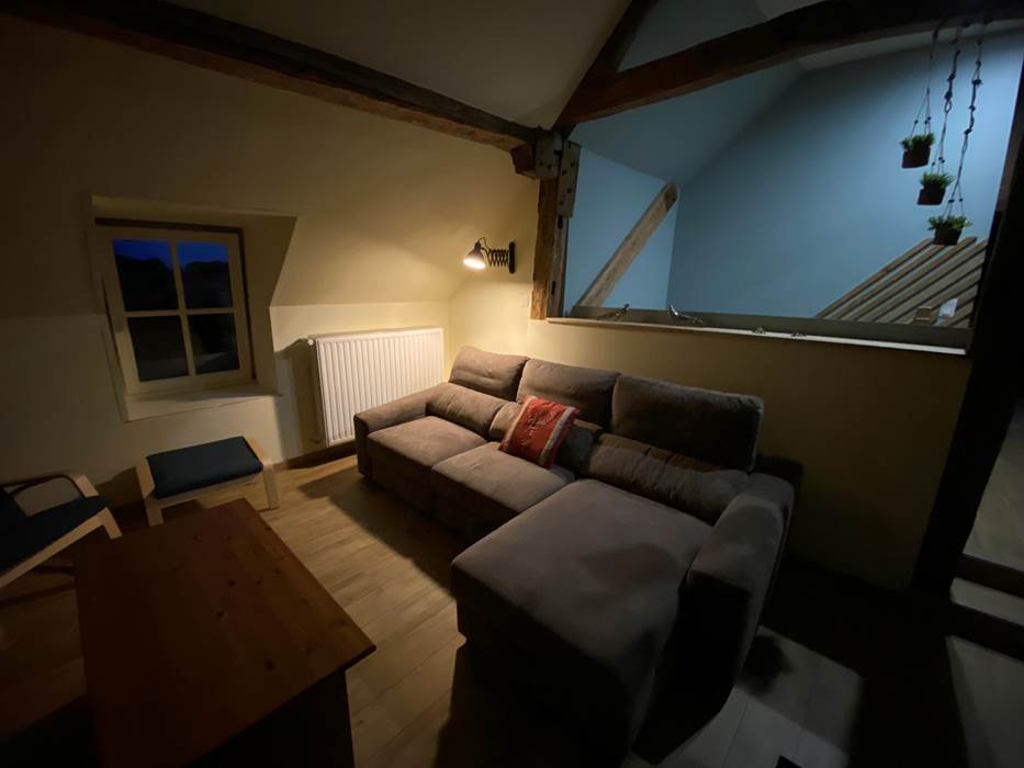 Salon cosy- La demoiselle ô bois- maison de vacances