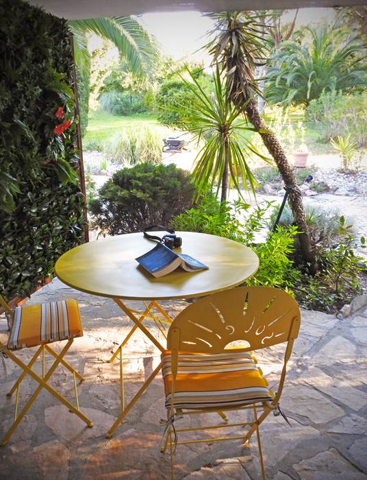 vue jardin de la terrasse