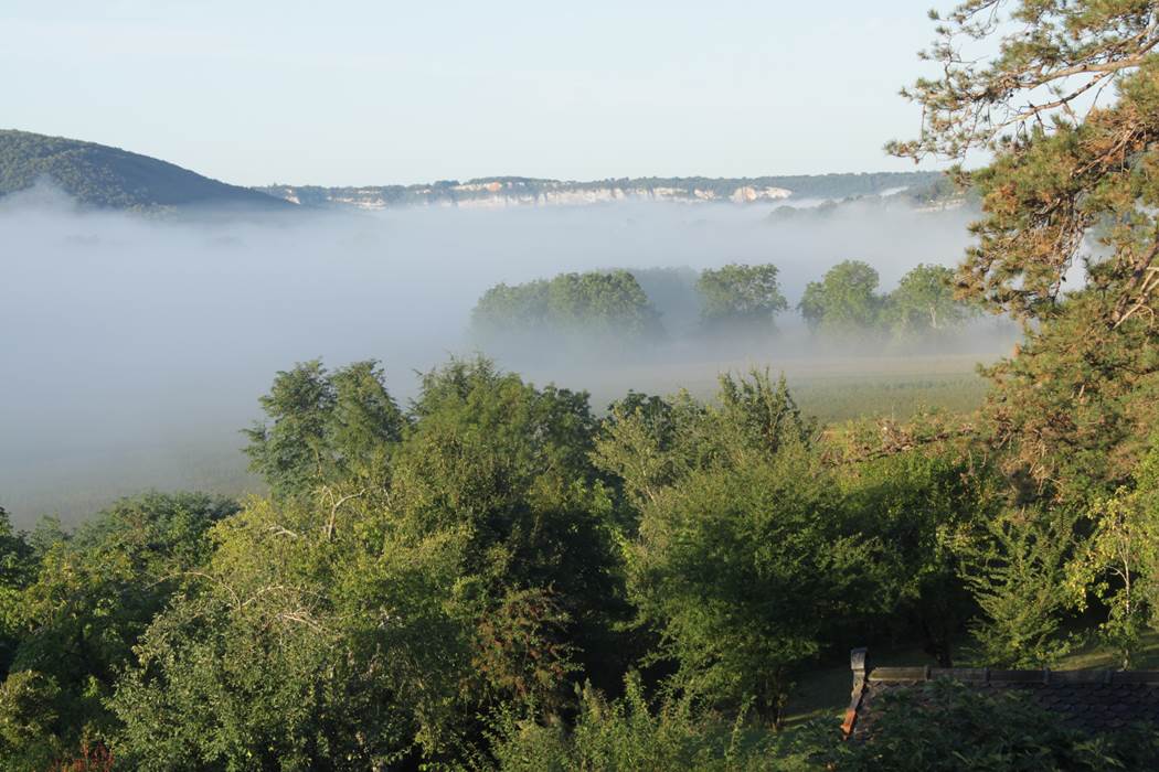 La vue depuis le gîte