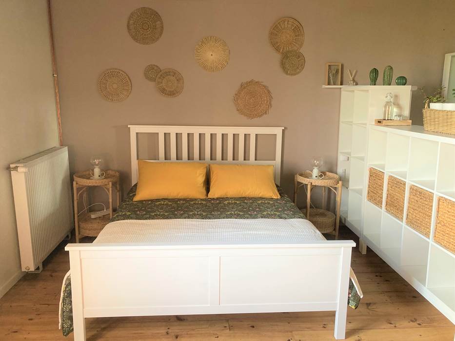 Chambre Maria côté nuit et salle de douche