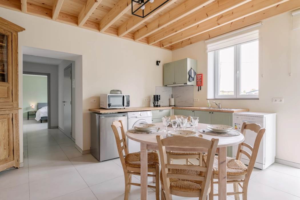 Gîtes de Juliane et Eric - Au jardin de Mamy bleue - gîte 4 personnes - cuisine