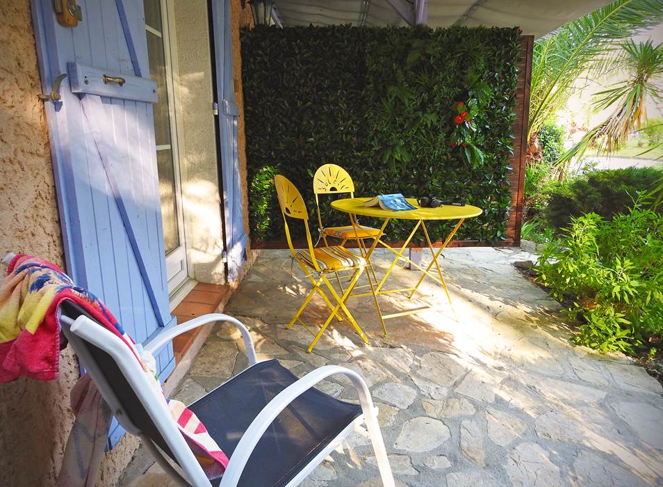 terrasse ombragée plein sud