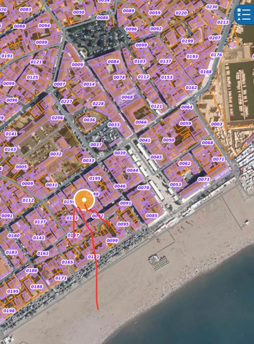 Plan de situation Pescad’Home Valras-Plage