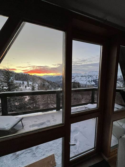 VUE COUCHER DE SOLEIL  DU BALCON DU SALON