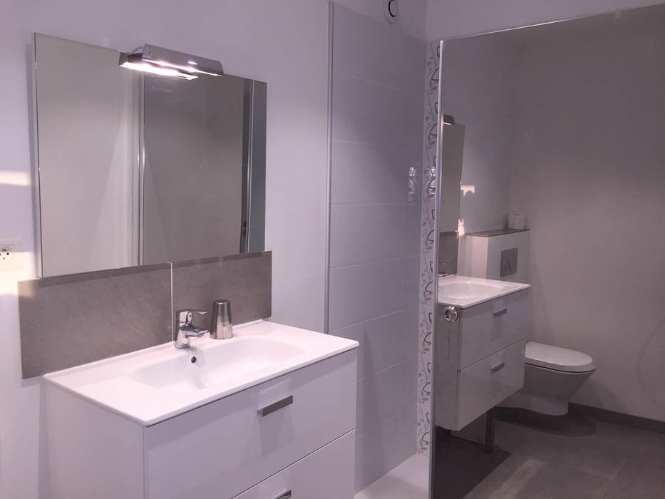 La salle de bain du gîte Canigou du Mas de l'Aire