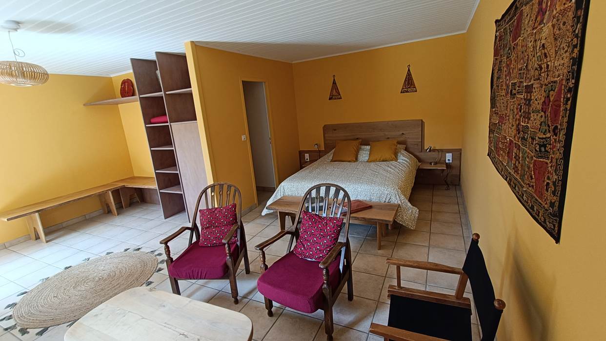 Chambre d'hôte double avec coin salon Compostelle