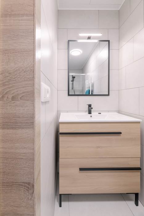 Salle de bain dans la chambre