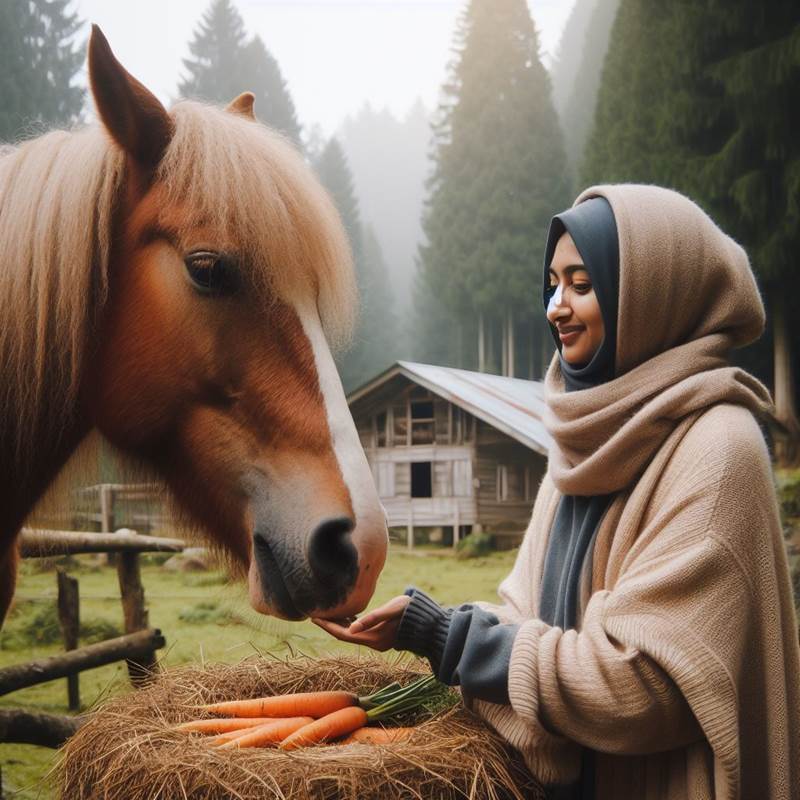 cheval heureux avec cnebe
