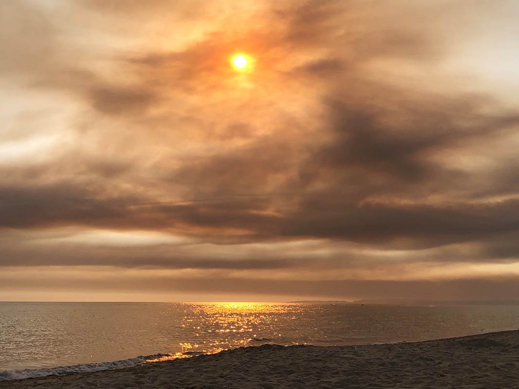 coucher ce soleil à la plage