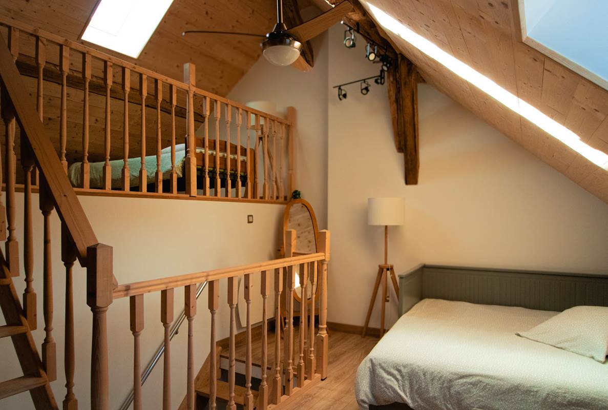 Canapé-lit deux place et mezzanine-gallery