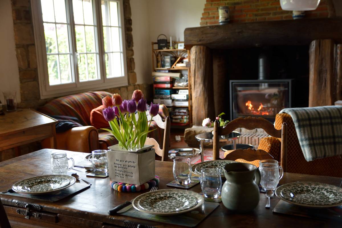 Maison d'hôtes - Salon et  salle de petit déjeuner-gallery