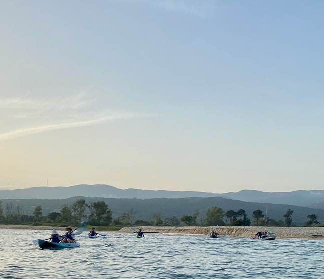 Abbartello canoe de mer kayak Corse pause gourmande passage par le fleuve Taravo