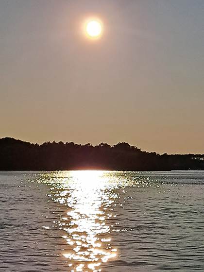 Merzen croisière privative golfe du morbihan croièrere golfe au crépuscule coucher de soleil sur le Golfe du Morbihan12