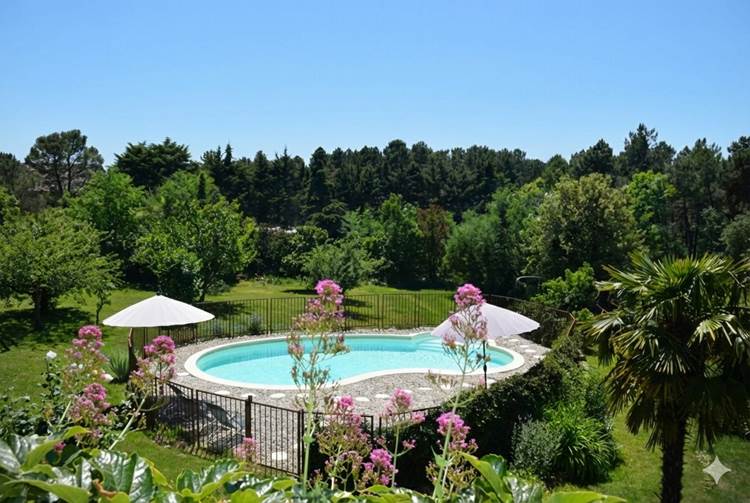 ombrebleuedufiguier-gîte-cerisiers-piscine seule