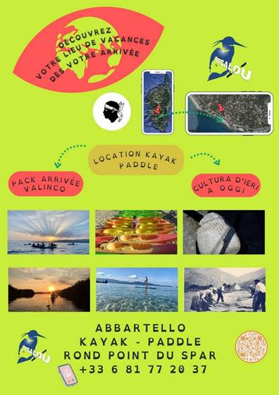 Abbartello kayak pack arrivee Valinco