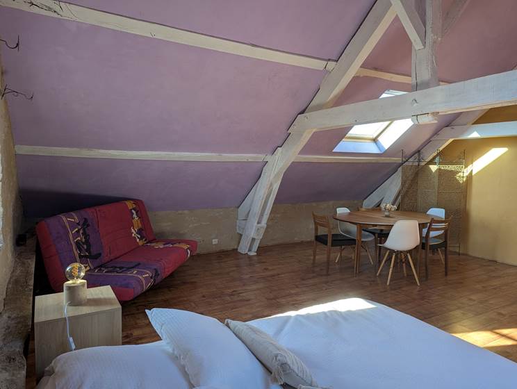 Gite panoramique - Aveyron - Vue d'ensemble de la chambre familiale