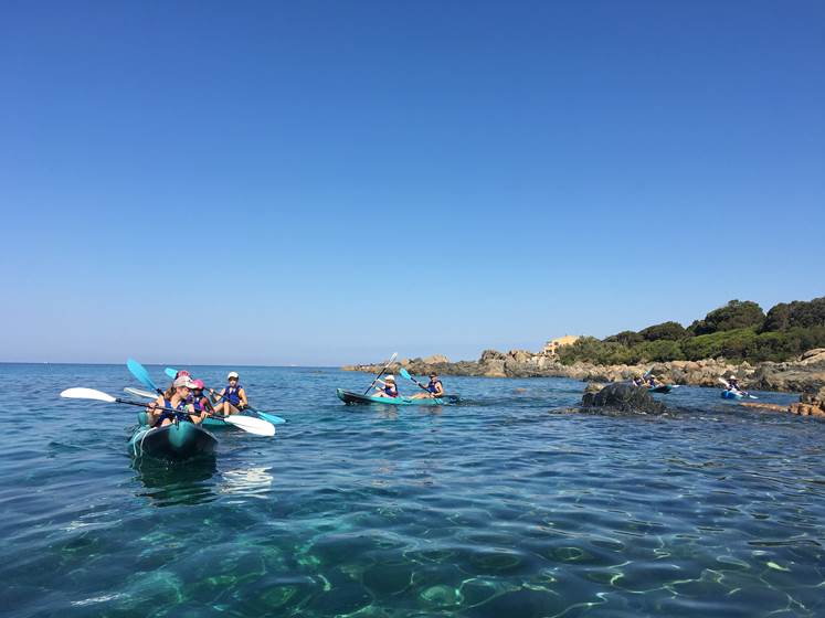 Abbartello kayak Corse, près de la plage
