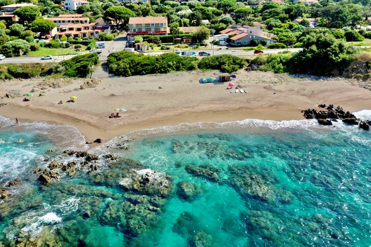 abbartello kayak Corse plage en V
