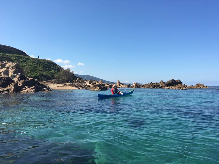 Abbartello canoe de mer kayak Corse