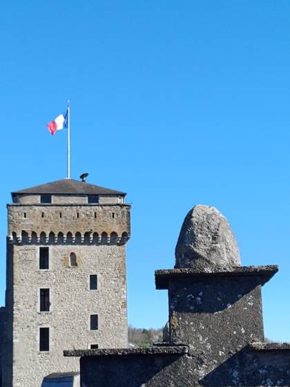 Le donjon du château de Lourdes