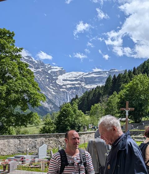 Eglise de Gavarnie avec père Vincent