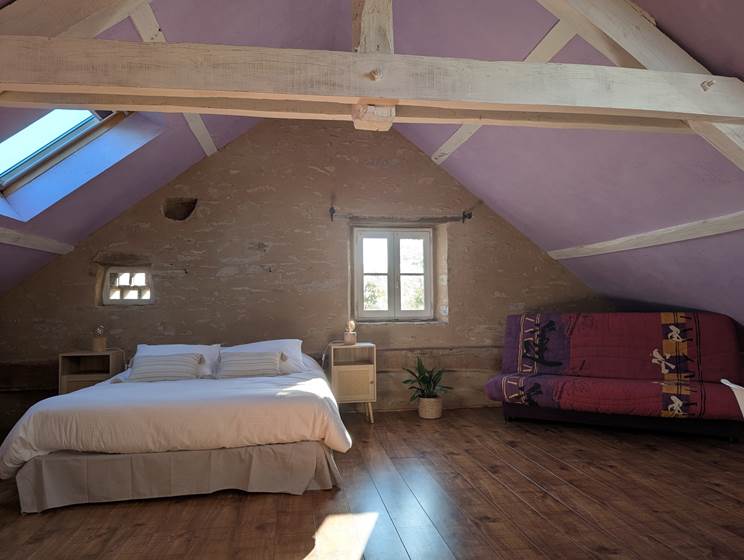 Gite panoramique - Aveyron - Vue d'ensemble de la chambre familiale
