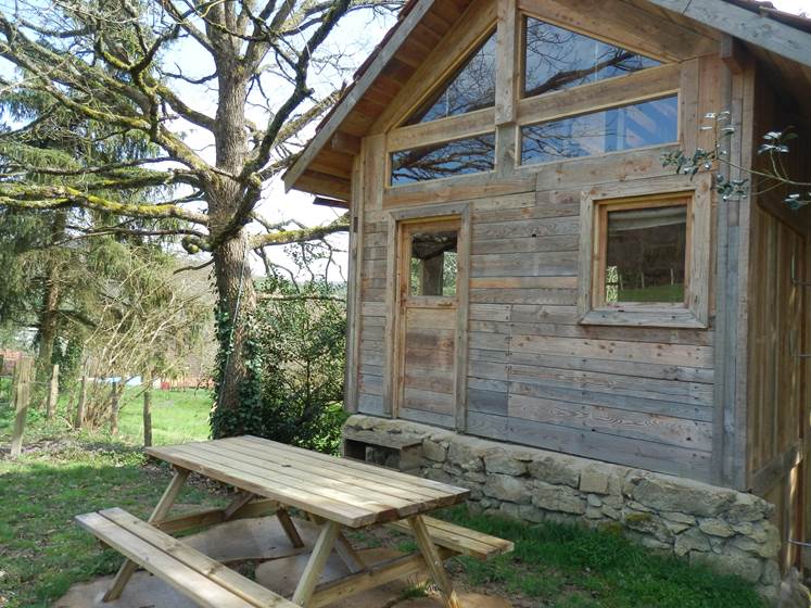 cabane ecolodge - terrasse