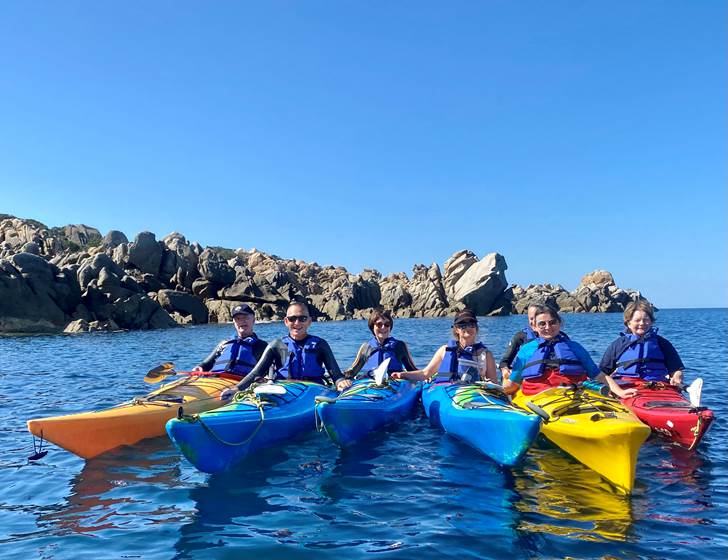 Abbartello kayak paddle groupe Corse