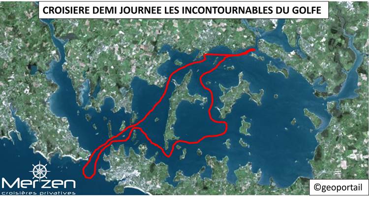 Circuit Merzen croisière privative demi journée Les Incontournables du Golfe du Morbihan
