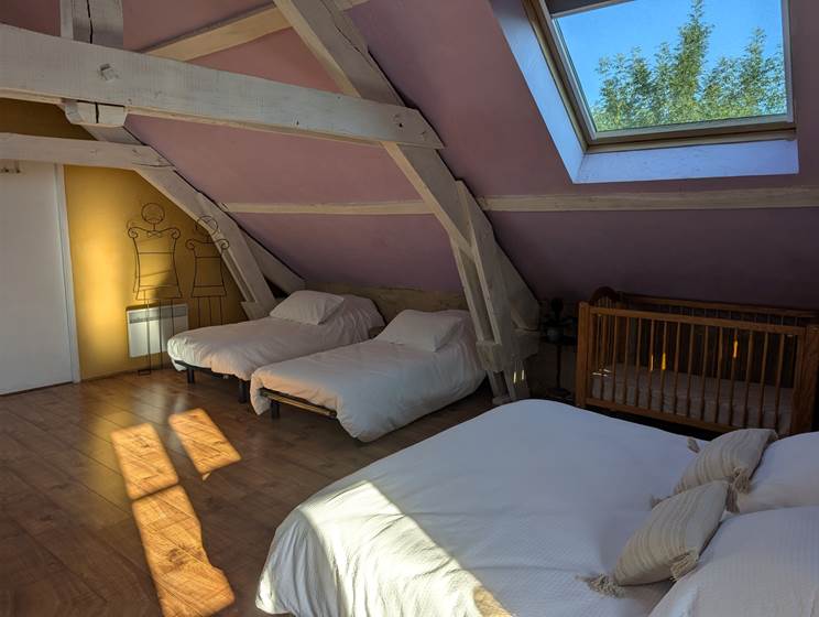 Gite panoramique - Aveyron - Vue d'ensemble de la chambre familiale