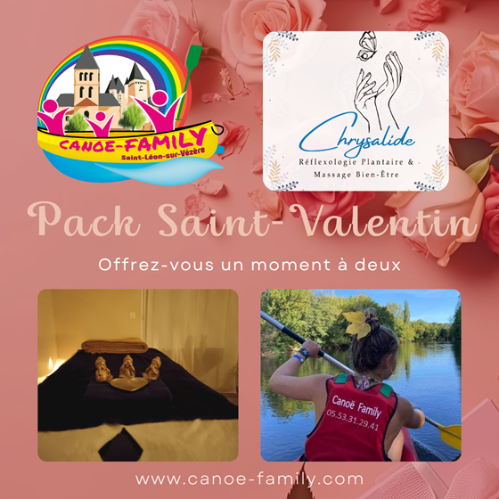 pack saint valentin canoe family et chrysalide reflexologie plantaire