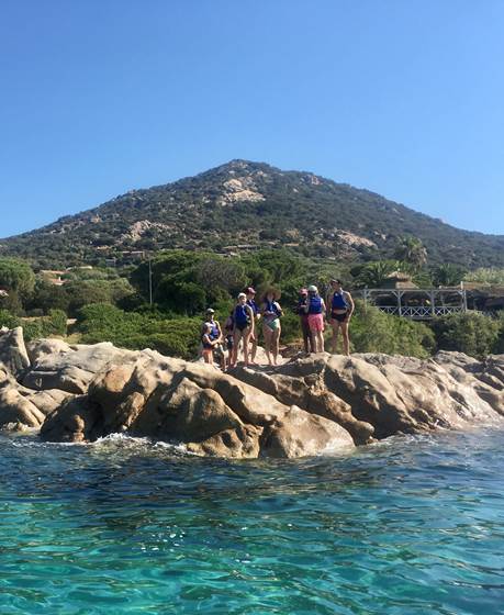 Abbartello kayak Corse coasteering marche aquatique côtière