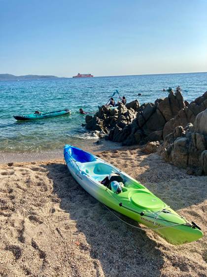 abbartello Corse plage kayak monoplace