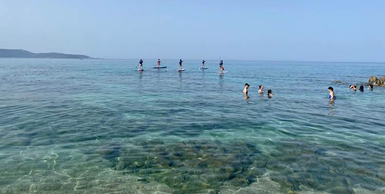 Abbartello initiation stand up paddle Corse