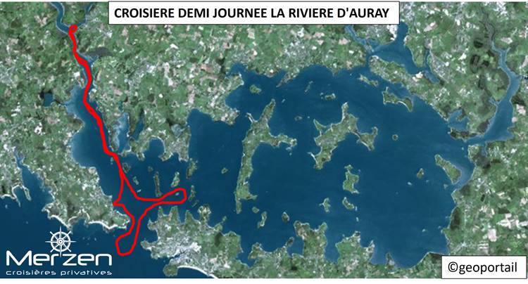 Circuit Merzen croisière privative demi journée La Riviere d Auray  Golfe du Morbihan