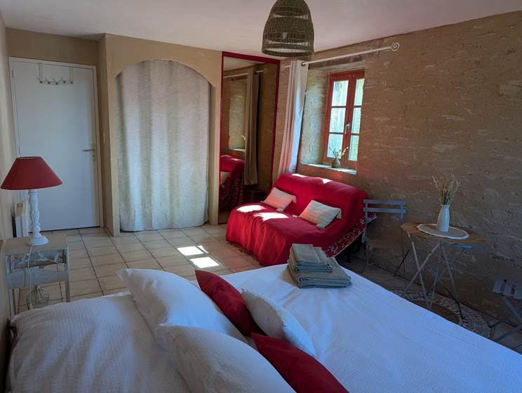 Chambre d'hôtes champêtre - Aveyron - Vue côté fénêtre
