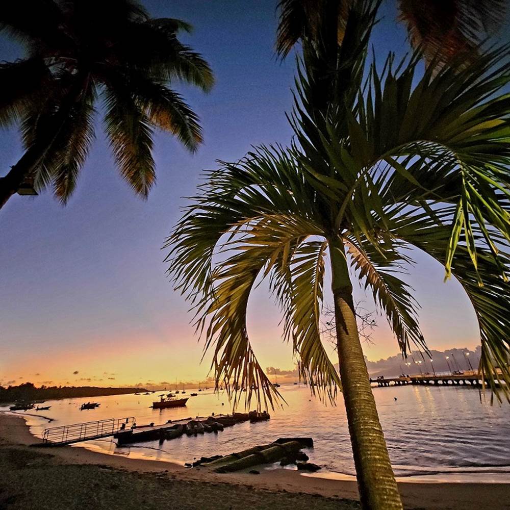 Couché de soleil sur Marie Galante février 2023-presta