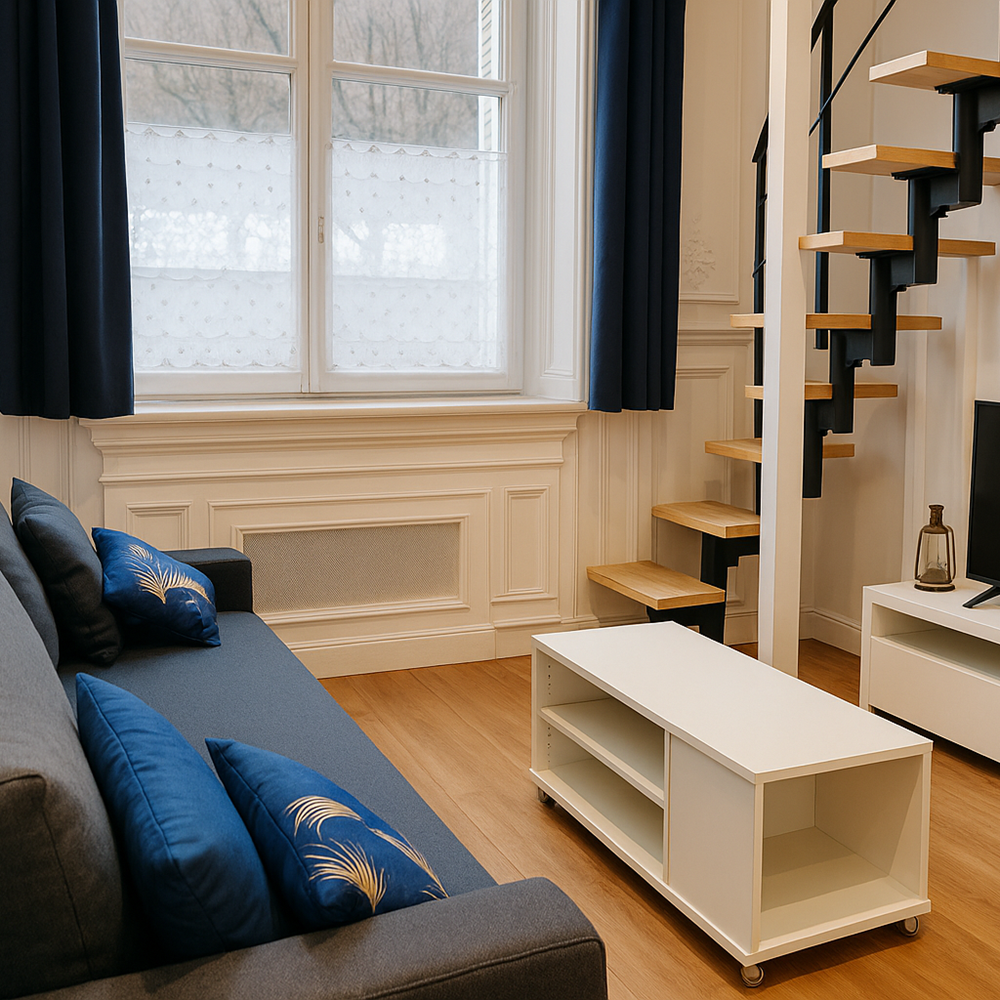 Salon lumineux SK-PADE – Appartement moderne et cosy au Mont-Dore, parfait pour week-end en couple ou vacances en famille.-gallery