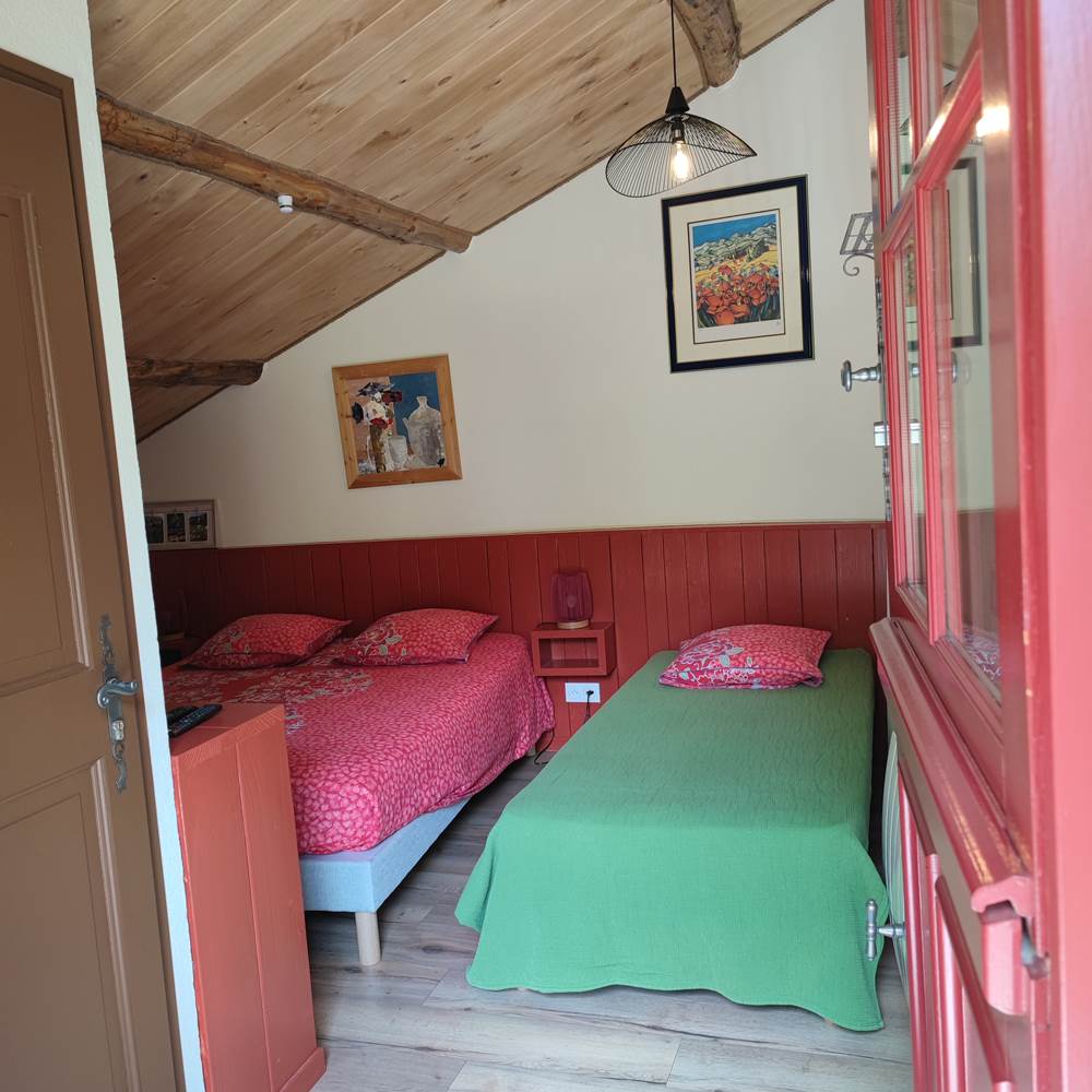 La chambre du gite de la Galineta-presta
