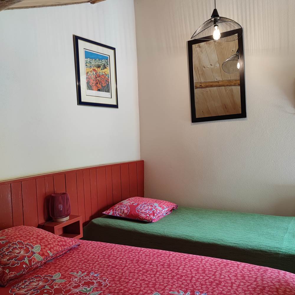 Chambre du gite de la Galineta-presta
