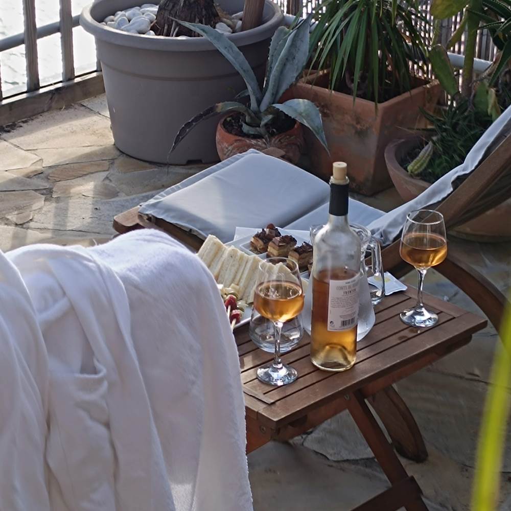 Espace détente sur le rooftop (espace commun)