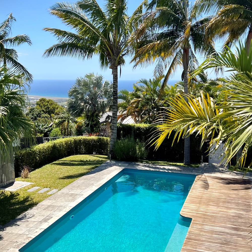 Jardin & piscine - La villa des cannes - Sainte Marie - île de la  Reunion-presta
